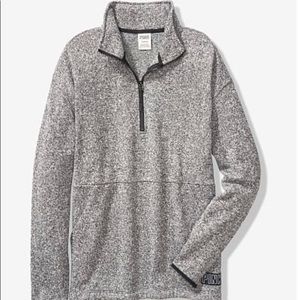 SWEATER KNIT QUARTER-ZIP TUNIC